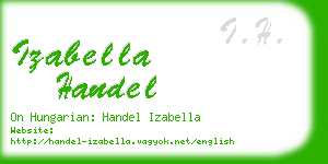 izabella handel business card